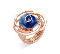 Anillos de rosas para mujer, regalos para el día de la madre, anillos elásticos ajustables 3D esmaltados, joyería de regalo para ella, Resina, Sin piedras preciosas