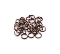 Anillos de salto abiertos 50 Uds. De anillos abiertos de un solo salto, conectores Metal, accesorios joyería DIY, divididos for hacer suministros(Red Copper,12 * 0.9mm)