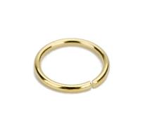 Anillos de salto de acero inoxidable 100 Uds. Anillos partidos de acero inoxidable, anillo abierto redondo Color dorado y plateado for hacer hallazgos joyería Diy(Gold,1x10mm)