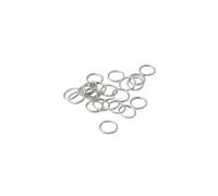 Anillos de salto de acero inoxidable 200 Uds. Anillos abiertos de 3 a 12mm, conectores anillos divididos un solo bucle, Jumpp for accesorios suministros fabricación joyas(White K,0.7x5mm)