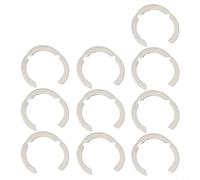 Anillos de segmento, paquete de 10 accesorios de tubería solar de acero inoxidable DN16/DN20/DN25/DN32, conector de tubo corrugado para instalación de energía alternativa (DN25)