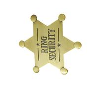 Anillos de seguridad de metal, regalo de recuerdo de boda, accesorios para ensayo de fiesta, niños, decoración hexagonal de estrella, One Size, como se describe