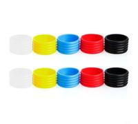 Anillos de sellado de goma de silicona para asas de raqueta de tenis y squash para evitar el deslizamiento de la cinta de agarre