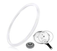 Anillos de Sellado para Olla a Presión 22cm Compatible con Perfect y Silit Sicomatic, Junta de Estanqueidad para Olla a Presión, Junta de Señal de Cocción, Goma Olla Express para 3L, 4.5L, 6.5L, 8.5L