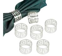 Anillos de servilleta para decoración de mesa, 10 Uds. Anillos for servilletas multicolores, soporte for mesa de boda, decoración comedor aleación