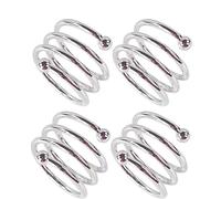 Anillos de servilleta para decoración de mesa, Servilleteros, 20 unidades, soporte dorado de Metal for boda, cena, decoración fiesta cumpleaños Navidad