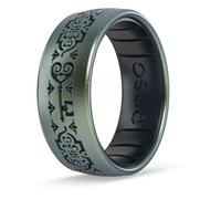 Anillos de silicona cl sicos grabados Enso Rings para San Valent n: dise o c modo y flexible, la clave de tu alma, talla 12