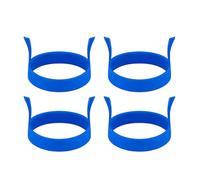 Anillos de silicona para freír - 4 moldes redondos para panqueques | Moldes de huevo para bandeja de hornear, utensilios de cocina, molde de huevo de silicona, cortador de panqueques para freír