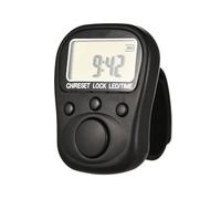 Anillos de silicona recargables, contador de dedos, pantalla LCD de 6 dígitos, 7 canales individuales para entrenamiento o conteo de producción, práctico dispositivo de conteo manual