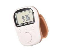 Anillos de silicona recargables, contador de dedos, pantalla LCD de 6 dígitos, 7 canales individuales para entrenamiento o conteo de producción, práctico dispositivo de conteo manual
