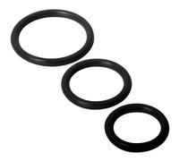 Anillos De Silicona Trinity - Negros