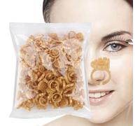 Anillos de soporte de pegamento de las pestañas | Smart Cups Eyelash Extensions suministra 100pcs, abanico fácil ajustable para el lápiz labial de tinta de mejora de uñas versátiles para uso en el hog