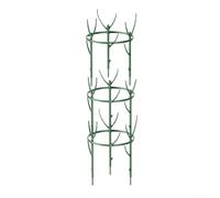 Anillos de soporte para plantas de jardín para verduras trepadoras, enrejado metálico para pepinos y tomates (triple capa)