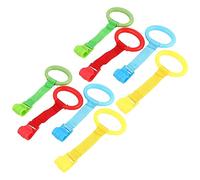 Anillos De Tiro De Pie 8 Piezas Para Cuna De Bebé Fáciles De Transportar Diseño Desmontable Para Salidas Y Viajes.