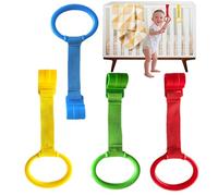 Anillos de tiro para cachorros - 4 x Baby Stand Up Porting Pull Rings | Asistente de ejercicios de caminata para niños, herramienta de práctica de brazo educativo para niños para cachorros