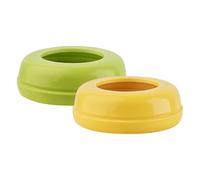 Anillos de tornillo para alimentación infantil - 6 x 6 x 2 cm, seguro, paquete con 5 piezas de repuesto | Collar de cierre para biberones, accesorios de alimentación a prueba de fugas, para