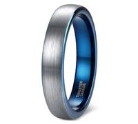 Anillos de Tungsteno Hombre 4 mm, Anillo de Matrimonio Pareja Talla 14