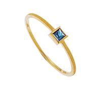 Anillos de zafiro azul para mujer, anillo de oro amarillo de 18 quilates, talla S 1/2 de grosor con zafiro, regalos personalizados para esposa, joyería del día de San Valentín, S 1/2, Oro amarillo de