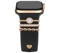 Anillos Decorativos de Diamantes Loops para Apple Watch Bandas 38mm 40mm 41mm 42mm 44mm 45mm 49mm, Watch Correa Metal Charms Accesorios para iWatch Series 8 7 6 5 4 3 2 1 SE Ultra, 5#