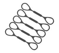 Anillos Deslizantes de Trompeta de Silicona Negros 5 Piezas | Tope Anular Flexible y Ligero, Repuesto en Pack de 5, Acabado Negro para Corredera