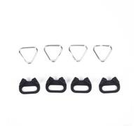 Anillos divididos triangulares de acero inoxidable, 4 piezas para cámara, correa de cinturón trasero, accesorios de hebilla compatibles con Panasonic para Fuji Dslr soportes de aleación para cuerda de