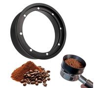 Anillos Dosificadores de Café 53mm, Embudo Dosificador de Espresso | Embudo Dosificador Magnético en Polvo de Café, Accesorios Cafetera Reutilizables, Tolva Negra para Barista, Llenado Preciso