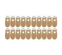 Anillos en D de Cuero Genuino para Bolsos Suministros de Fabricación de Monederos de Bricolaje Multiusos Accesorios de Hebilla de Clip Lateral Duraderos Chapados en Oro 20 Piezas (Beige)