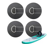 Anillos En D Para Tabla De Pádel - 8 Cm PVC Acero Inoxidable | Accesorio De Gancho De Tabla De Surf, Kit De Montaje De Puente De 4 Piezas, Fijación Segura Del Equipo, Material De Calidad M