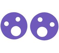 Anillos flotantes 160x27mm lila