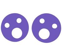 Anillos flotantes 200x38mm lila