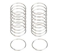 Anillos for carpetas, 30 anillos de metal for libros, for hojas sueltas 20 mm/25 mm/32 mm/40 mm/50 mm, for encuadernación for tarjetas palabras DIY, notas oficina(50mm)