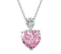 Anillos genéricos para joyas de regalo, mejor vaso de anillos de corazón, colgante de Witch Lover Jewelry for Women Girls Necklace encantos joyas (Pink, One Size)