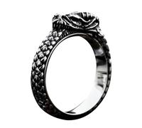 Anillos geniales para hombre, anillos creativos vintage para hombre, anillos de titanio negro para hombres, innovadores anillos de joyería para hombre, anillo negro para amante, marido, amigos, Refer