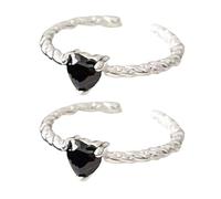 Anillos geométricos de circón de moda para mujer, accesorios de moda, anillos cómodos, textura de aleación para un aspecto a juego