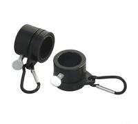 Anillos giratorios de montaje de bandera para mástiles de bandera de 1 pulgada de diámetro - Clip de ojal de PVC con rotación anti- 360°, gas ligero a prueba de óxido (negro)