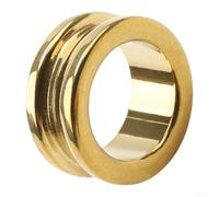 Anillos guía de carrete de acero inoxidable mecanizados con precisión para una dirección precisa de la línea y estabilidad operativa (oro 10,7 x 7 x 5 mm)