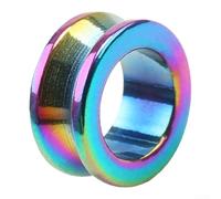 Anillos guía de carrete de acero inoxidable mecanizados con precisión para una dirección precisa de la línea y estabilidad operativa (plata 10,4 x 7 x 5 mm)