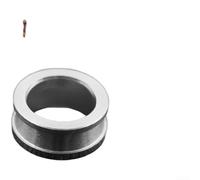 Anillos guía de carrete de acero inoxidable mecanizados con precisión para una dirección precisa de la línea y estabilidad operativa (plata 11,2 x 8 x 5,4 mm)