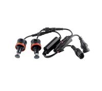 Anillos halo LED Para BMW 1 3 5 Series E60 E61 E70 E71 E90 E92 E93 2 Uds 12v H8 Libre De Errores 40W Bombillas LED Marcador Ojo Ángel Kit halos para faros(Red)