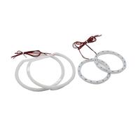 Anillos halo LED Para BMW Serie 1 E81 E82 E87 E88 Accesorios De Faros Halógenos SMD Luz Algodón Switchback LED Angel Eye Ring DRL Kit Ojos de ángel para coche(White)