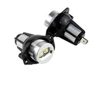 Anillos halo LED Para BMW Serie 3 E90 E91 Pre-facelift 2005-2008 2 Uds Blanco Amarillo 12v LED Ojos Ángel Halo Anillo Marcador Bombillas Ojos de ángel para coche(2pcs LED White)