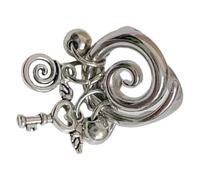 Anillos huecos modernos con fecha helicoidal, ajuste cómodo, textura de acero inoxidable, para mujeres jóvenes y modernas