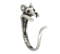 Anillos índice para mujer, anillo abierto | Anillo de dedo de ratón ajustable, bonito anillo envolvente,Anillos abiertos de metal para mujeres, joyas de animales para adolescentes y niñas