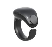 Anillos Inteligentes Tasbih Contador de Dedos ElectróNico AplicacióN Compatible Contador de Dedos de 4 DíGitos A Prueba de Agua Negro