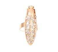 Anillos listos para presentar, tono dorado, ajuste abierto, joyería inspirada en criaturas, acento para estilo diario, vestimenta de fiesta, joyería de criaturas, ajuste abierto, tono dorado, traje de