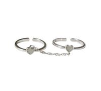 Anillos luminosos para parejas, que brillan en la oscuridad, con forma de corazón, anillo de dedo para novia, novio, día de San Valentín, joyería de moda