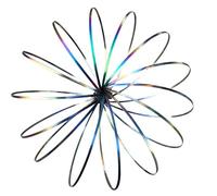 Anillos mágicos de juguete, anillos mágicos de flujo de brazo, pulsera de juguete para aliviar el estrés, ciencia cinética, educativo de primavera, multisensorial, interactivo, accesorio de