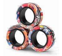 Anillos magnéticos, juguetes antiestrés, herramientas mágicas antiestrés, anillo magnético para niños, anillo