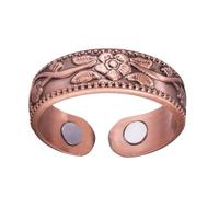 Anillos magnéticos para mujeres, anillos vintage, joyas de cobre cómodas, estilo vintage para bodas, ceremonias especiales para hombres y adultos, Se référer à la description, Cobre, Consulte la