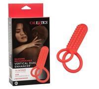 Anillos marca Calexotics Anello fallico doppio vibrante Vertical Dual Enhancer